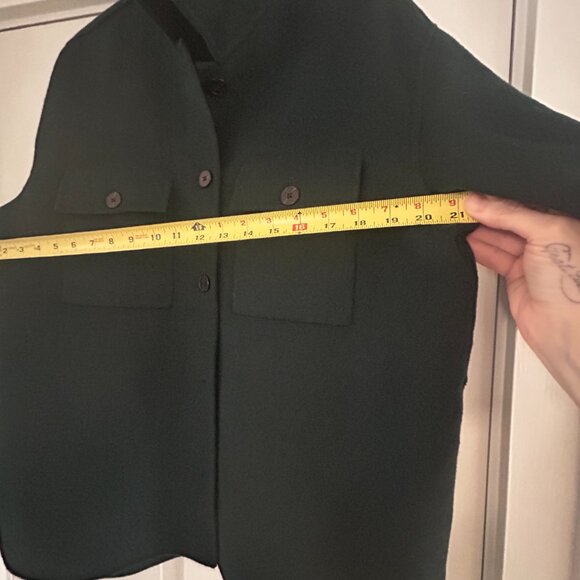 Banana Republic Double-Faced Shirt Jacket - NWOT - Sz Med. - Forest Green - Picture 8 of 8